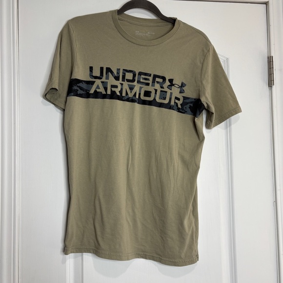 Under Armour Other - Under Armour Gray/Green Logo Tee Size Small